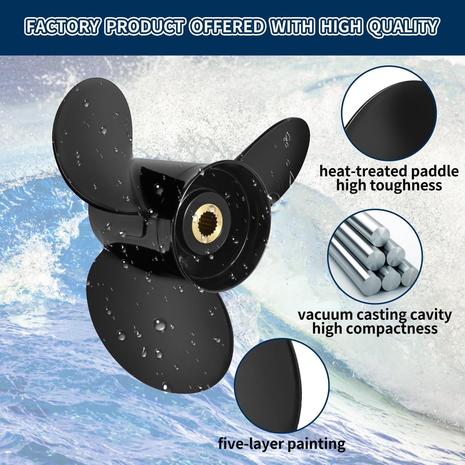 Amazon.com : Meruzue 15 x 17 3817467 Boat Propeller for Volvo
